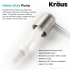 Kraus KSD32SS - Kitchen Soap and Lotion Dispenser Heavy-Duty Pump