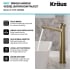 Kraus Indy™ Series KVF1400BGPU10BG - Single Lever Vessel Bathroom Faucet Features