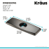 Kraus BDP01ORB - Dimension