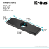 Kraus BDP01GM - Dimension