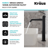 Kraus Ramus Series KVF1220MB - Single Lever Vessel Bathroom Faucet Features