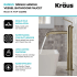 Kraus Ramus Series KVF1220BG - Single Lever Vessel Bathroom Faucet Features
