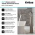 Kraus Indy™ Series KVF1400SFSPU10SN - Single Lever Vessel Bathroom Faucet Features
