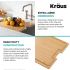 Kraus KCBWS02BB - Bamboo Cutting Board for Workstation Kitchen Sinks Features