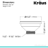 Kraus PST1TR - Kitchen Sink Strainer Dimension