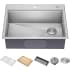 Kraus KWT31028 - 28" Drop-In / Top Mount Workstation 16 Gauge Stainless Steel Single Bowl Kitchen Sink with Accessories