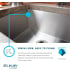 Elkay Crosstown Collection EFU131610T - Zero Radius Corners