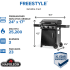 Napoleon FREESTYLE™ F24DFTPK - 42 Inch Freestanding Gas Grill with Non Stick Griddle - Dimension