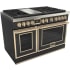 Fulgor Milano EVOQUE 400 Series F4EDF486GBR1MB - 48 Inch Freestanding Dual Fuel Range with 6 Sealed Brass Burners