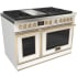 Fulgor Milano EVOQUE 400 Series F4EDF486GBR1MW - 48 Inch Freestanding Dual Fuel Range with 6 Sealed Brass Burners