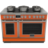 Fulgor Milano EVOQUE 400 Series F4EDF486GBR1RAL - 48 Inch Freestanding Dual Fuel Range with 6 Sealed Brass Burners