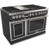 Fulgor Milano EVOQUE 400 Series F4EDF486GCS1MB - 48 Inch Freestanding Dual Fuel Range with 6 Sealed Brass Burners