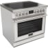 Fulgor Milano EVOQUE 400 Series F4EIR365CS1WH - Evoque 36-Inch Induction Range