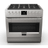 Fulgor Milano Sofia Series F6PDF366S1 - Six (6) Dual Crown 18,000 BTU Sealed Brass Burners