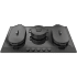 Fulgor Milano ENOVA 700 Series F7EIK36BA1 - Enova 700 Series 36-Inch Black Anodized Cooktop