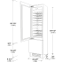 Fulgor Milano 700 Series F7IBW24O2L - 24 Inch Dual Zone Wine Cooler in Dimensions Guide View