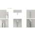 Fulgor Milano 700 Series F7SRC24S1L - 24 Inch Refrigerator Column with 13.03 cu. ft. Capacity in Sofia Professional Metal Handle View