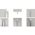Fulgor Milano 700 Series F7SRC36S1R - 36 Inch Refrigerator Column - Handles