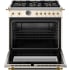 Bertazzoni Heritage Series HER366BCFEPAGLP - 36 Inch Freestanding Dual Fuel Range