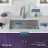 Elkay Crosstown Collection ECTRU30179RTFLC - 18 1/2 Inch Single Bowl Undermount Kitchen Sink Dimension