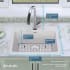 Elkay Quartz Classic ELG2522WH0FLC - 22 Inch Drop-In Single Bowl Kitchen Sink - Dimension