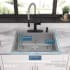 Elkay Crosstown Collection ECTSR25229TBG4 - 18 Gauge Stainless Steel Single Bowl Dual Mount Kitchen Sink Dimension
