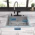 Elkay Crosstown Collection ECTSR25229TBG5 - 18 Gauge Stainless Steel Single Bowl Dual Mount Kitchen Sink Dimension