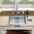 Elkay Crosstown Collection ECTSRAD25226TBG4 - 25 Inch Single Bowl Dual Mount Kitchen Sink Kit Dimension