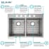 Elkay Crosstown Collection ECTSR33229TBG1 - Dual Mount Double Bowl Kitchen Sink Features