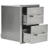 Coyote C32DC - 16 Inch Stainless Steel Double Drawer Cabinet