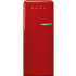 Smeg 50's Retro Design FAB28ULRD3 - '50s Style Fridge with Ice Compartment, Red, Left-Hand Hinge, 24'' Width