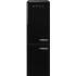Smeg 50's Retro Design FAB32ULBL3 - 24 Inch '50s Style 'No Frost' Fridge-Freezer, Black, Left Hand Hinge