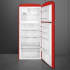 Smeg 50's Retro Design FAB50URRD3 - 32 Inch Freestanding Top Freezer Refrigerator in Opened View