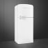 Smeg 50's Retro Design FAB50URWH3 - 32 Inch Freestanding Top Freezer Refrigerator in Front View