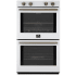 Forno Vomero FBOEL132430WHT - Vomero 30-Inch Double Wall Oven, White, 10 cu.ft Total Capacity, 7100W Convection, Mechanical Controls, Manuel Steam Clean