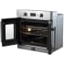 Forno Gallico FBOEL133330 - 30 Inch Single Convection French Door Electric Wall Oven in Angled Opened View