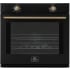 Forno Vomero FBOEL137030BLK - Vomero 30-Inch Wall Oven, Black, 5 cu.ft Capacity, 3550 Watts Convection, Mechanical Controls, Manuel Steam Clean