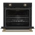 Forno Vomero FBOEL137030BLK - Vomero 30-Inch Wall Oven, Black, 5 cu.ft Capacity, 3550 Watts Convection, Mechanical Controls, Manuel Steam Clean