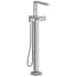 Rohl Reflet™ TRF39C - Reflet™ Single Hole Floor Mount Tub Filler Trim with Hand Shower in Chrome