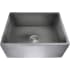 Nantucket Sinks Vineyard Collection FCFS2418SCONCRETE - 23 Inch Undermount Single Bowl Stainless Steel Sink with 16-Gauge