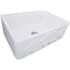 Nantucket Sinks Vineyard Collection FCFS3020SFILIGREE - 30-Inch Farmhouse Fireclay Sink Angled View