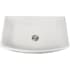 Nantucket Sinks Vineyard Collection FCFS3320CAW - 33 Inch White Farmhouse Fireclay Sink with Curved Apron
