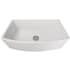 Nantucket Sinks Vineyard Collection FCFS3320CAW - 33 Inch White Farmhouse Fireclay Sink with Curved Apron