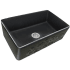 Nantucket Sinks Vineyard Collection FCFS3320SFILIGREEMBL - 33 Inch Single Bowl Farmhouse Fireclay Sink with Solid Fireclay Construction