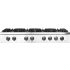 Forno Cossato FCTGS573748 - 48 Inch Gas Rangetop with 8 Sealed Burners