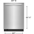 Frigidaire FDSH4501AS - 24" Stainless Steel Tub Dishwasher