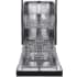 Forno Polo FDWBI804118BLK - Polo 18 Inch Full Console Built-In Dishwasher in Opened View