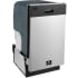 Forno Polo FDWBI804118S - Polo 18 Inch Full Console Built-In Dishwasher in Angled View