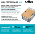 Kraus KWT31115316 - 15 Inch Outdoor Drop-In Single Bowl Kitchen Bar Sink Features