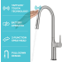 Kraus Oletto Series KTF3101SFS - Pull Down Touch Kitchen Faucet Features